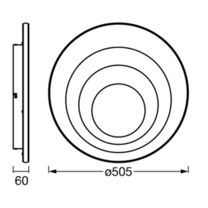 Ledvance - LED Плафониера ORBIS SPIRAL LED/42W/230V