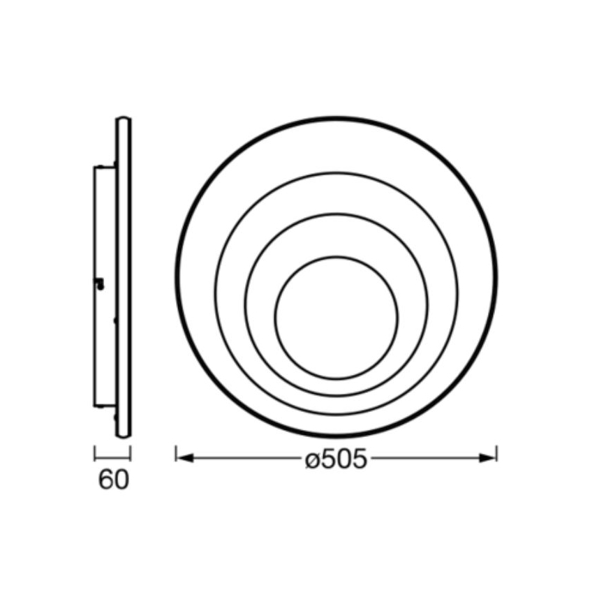 Ledvance - LED Плафониера ORBIS SPIRAL LED/42W/230V