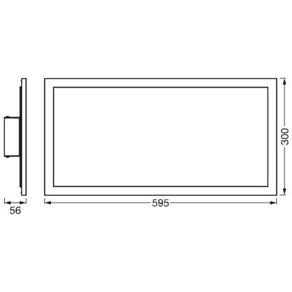 Ledvance - LED плафониера PLANON LED/22W/230W