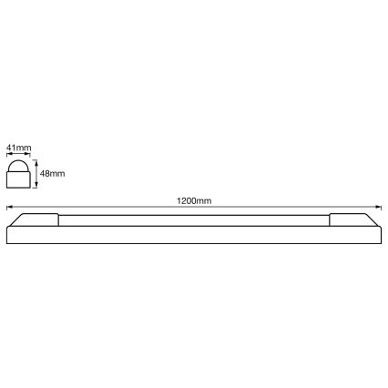 Ledvance - LED Подчертаваща лампа POWER BATTEN LED/24W/230V 4000K