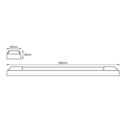 Ledvance - LED Подчертаваща лампа POWER BATTEN 2хLED/12W/230V 3000K