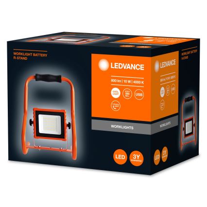 Ledvance - LED Прожектор R-STAND LED/10W/5V 2200 mAh IP44