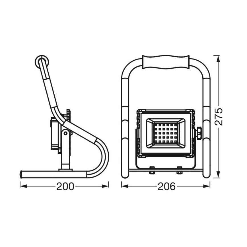 Ledvance - LED Прожектор R-STAND LED/10W/5V 2200 mAh IP44