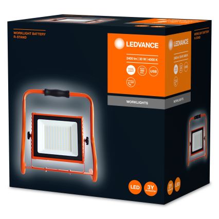 Ledvance - LED Прожектор R-STAND LED/30W/5V 2200 mAh IP44