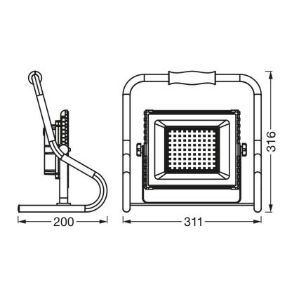 Ledvance - LED Прожектор R-STAND LED/30W/5V 2200 mAh IP44
