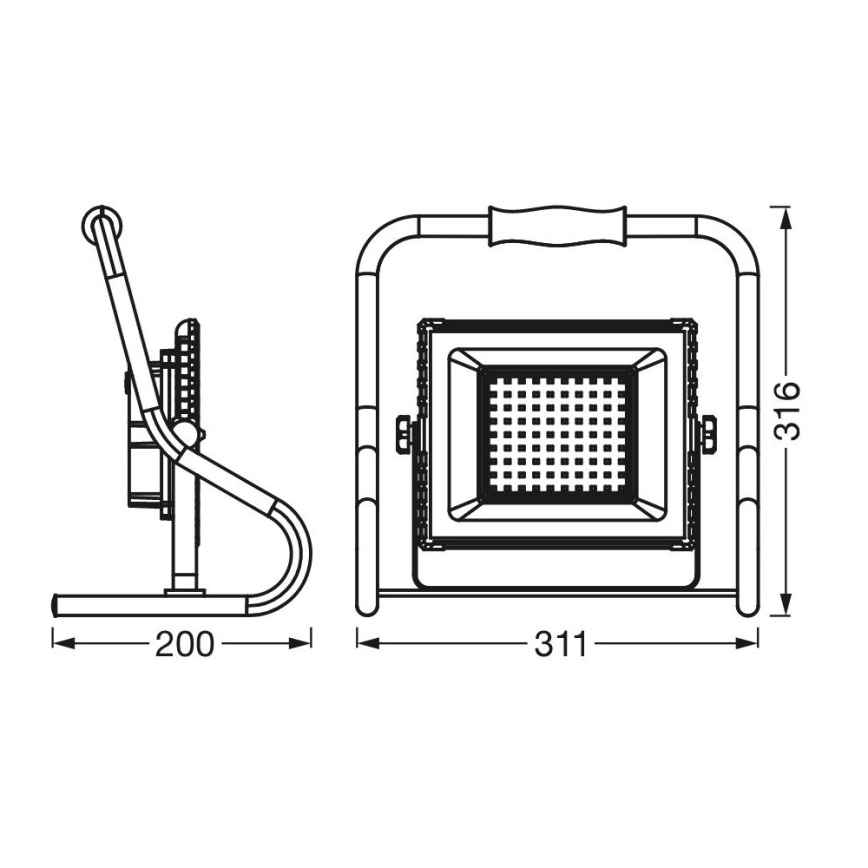 Ledvance - LED Прожектор R-STAND LED/30W/5V 2200 mAh IP44