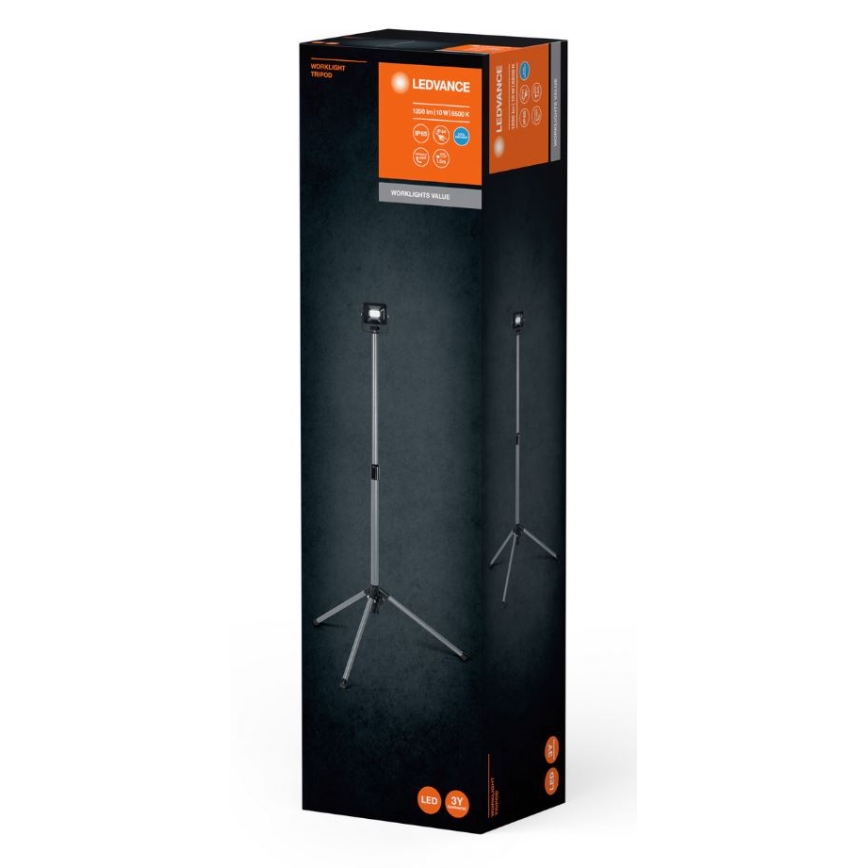 Ledvance - Екстериорен LED прожектор с дръжка WORKLIGHT TRIPOD LED/10W/230V 6500K IP65