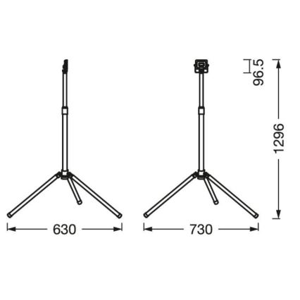 Ledvance - Екстериорен LED прожектор с дръжка WORKLIGHT TRIPOD LED/10W/230V 6500K IP65