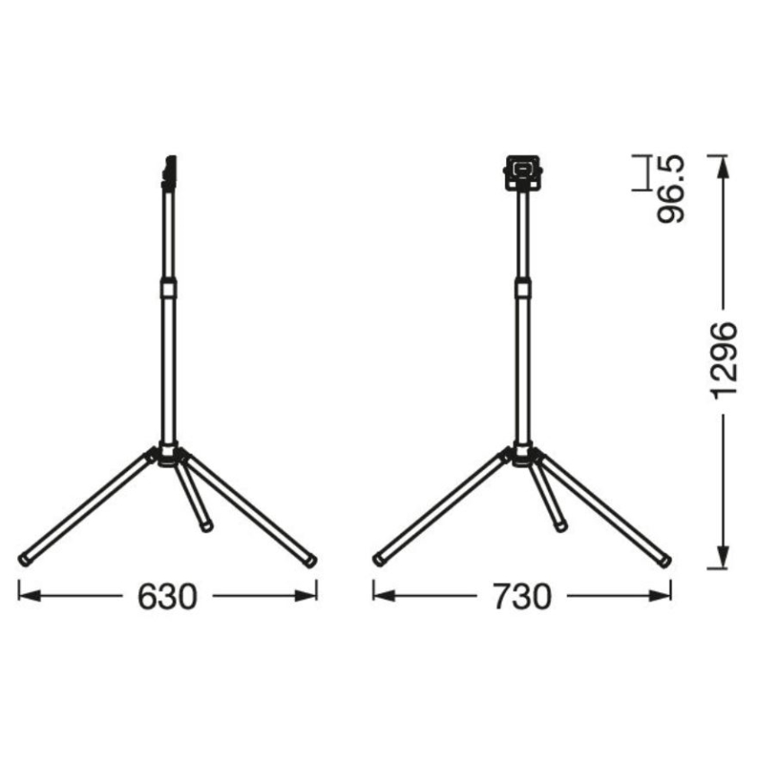 Ledvance - Екстериорен LED прожектор с дръжка WORKLIGHT TRIPOD LED/10W/230V 6500K IP65