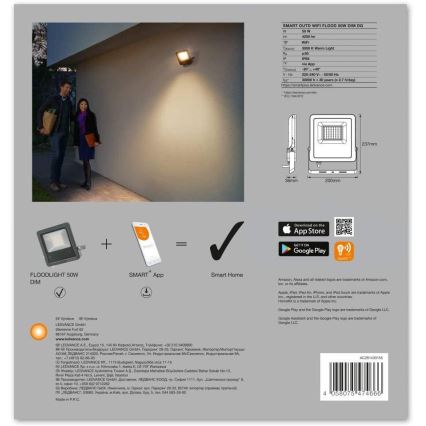 Ledvance - LED Прожектор SMART+ FLOOD LED/50W/230V IP65 Wi-Fi