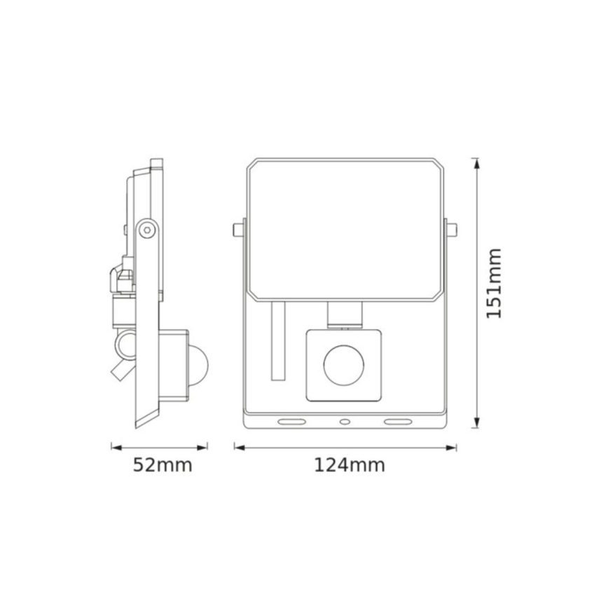 Ledvance - LED прожектор с датчик за движение и сумрак FLOODLIGHT LED/20W/230V 4000K IP65
