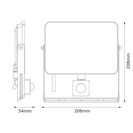 Ledvance - LED прожектор със сензор за движение и сумрак FLOODLIGHT LED/50W/230V 3000K IP65