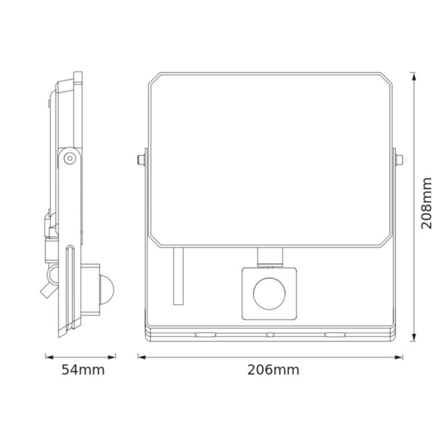 Ledvance - LED прожектор със сензор за движение и сумрак FLOODLIGHT LED/50W/230V 3000K IP65