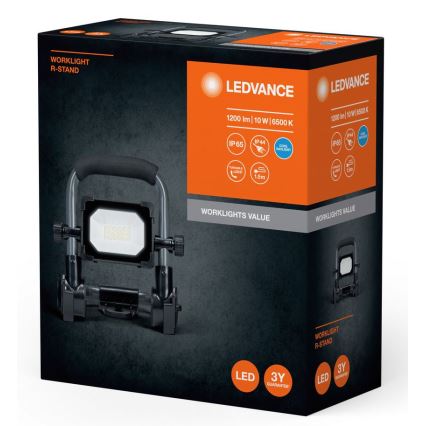 Ledvance - Екстериорен LED прожектор WORKLIGHT R-STAND LED/10W/230V 6500K IP65
