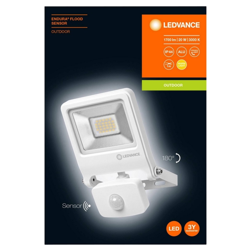 Ledvance - LED Рефлектор на сензор ENDURA LED/20W/230V IP44