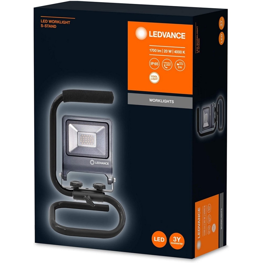 Ledvance - LED Рефлектор с дръжка S-STAND LED/50W/230V IP65