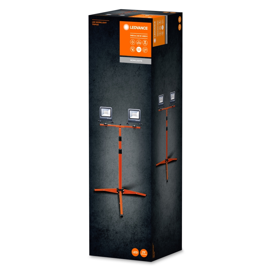 Ledvance - LED Рефлектор с дръжка TRIPOD 2xLED/30W/230V IP65