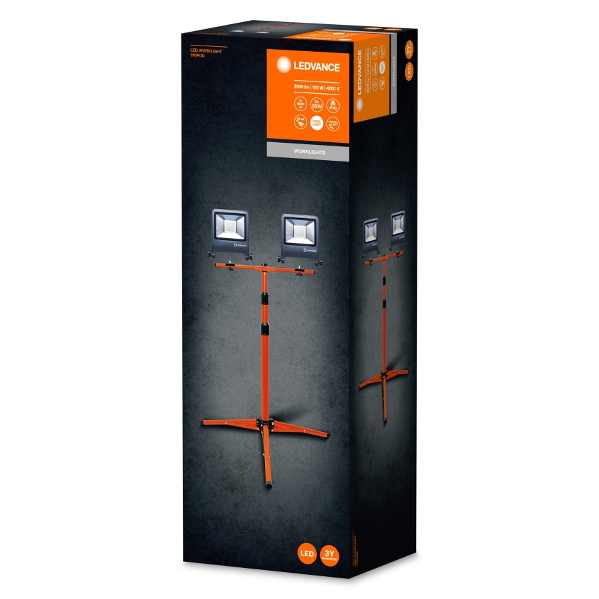 Ledvance - LED Рефлектор с дръжка TRIPOD 2xLED/50W/230V IP65