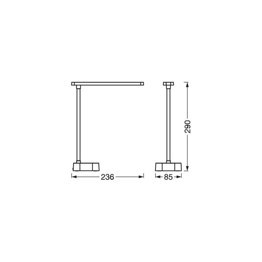 Ledvance - LED регулируема сензорна настолна лампа PANAN LED/5,2W/5V 1200mAh