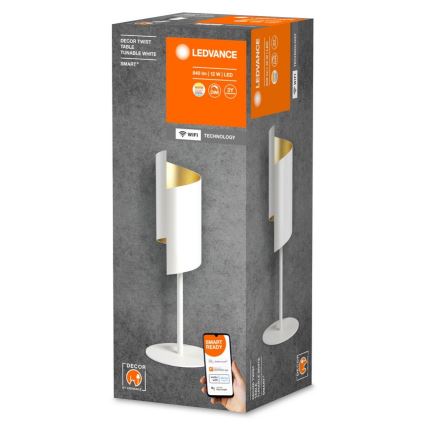 Ledvance - LED регулируема настолна лампа SMART+ DECOR TWIST LED/12W/230V 3000-6500K Wi-Fi бяла