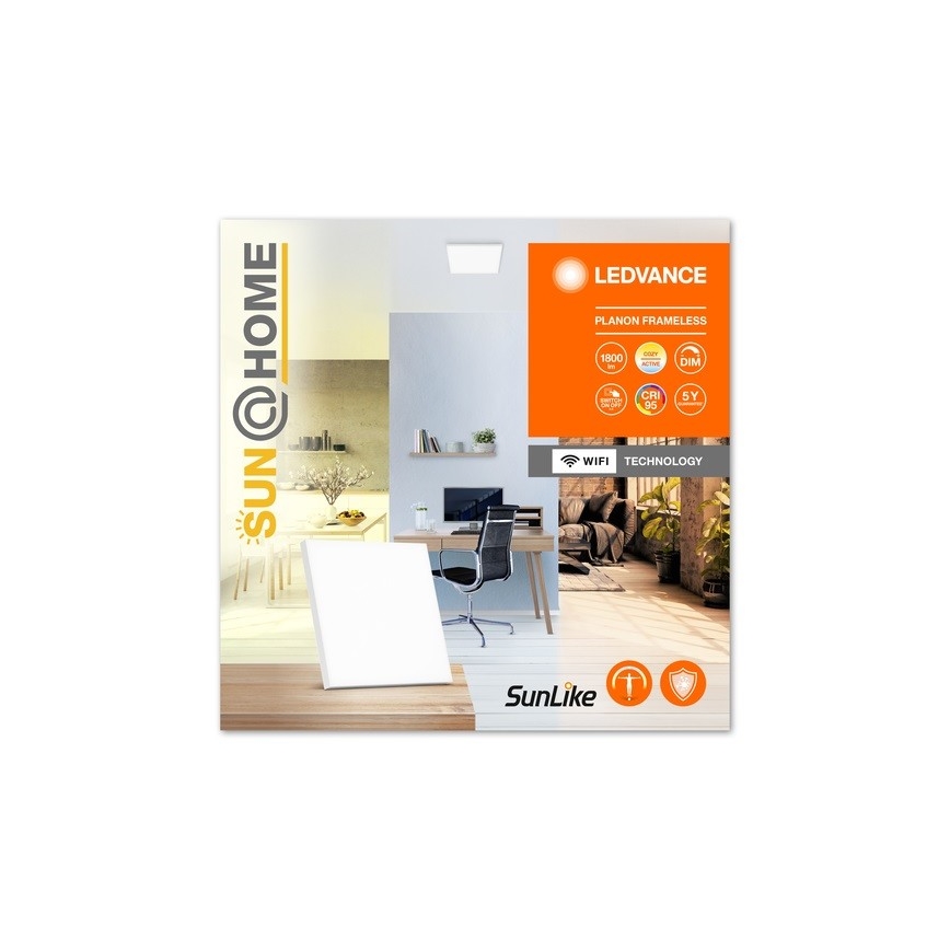 Ledvance - LED регулируемо таванно осветително тяло SUN@HOME LED/20W/230V 2200-5000K CRI 95 Wi-Fi