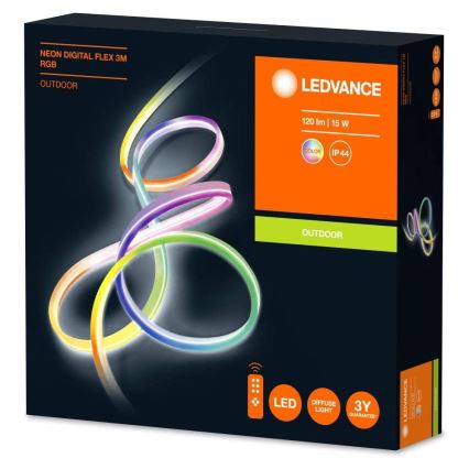 Ledvance - LED RGB Димируема екстериорна лента FLEX 3м LED/15W/230V IP44 + дистанционно
