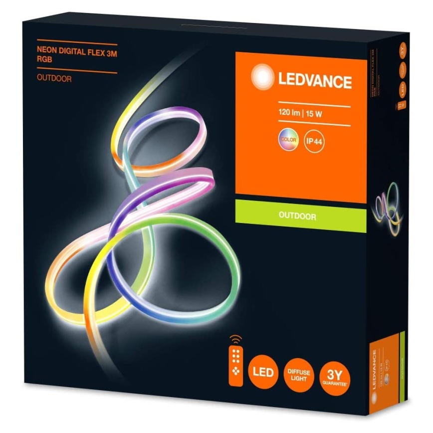 Ledvance - LED RGB Димируема екстериорна лента FLEX 3м LED/15W/230V IP44 + дистанционно