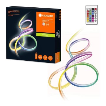 Ledvance - LED RGB Димируема екстериорна лента FLEX 3м LED/15W/230V IP44 + дистанционно