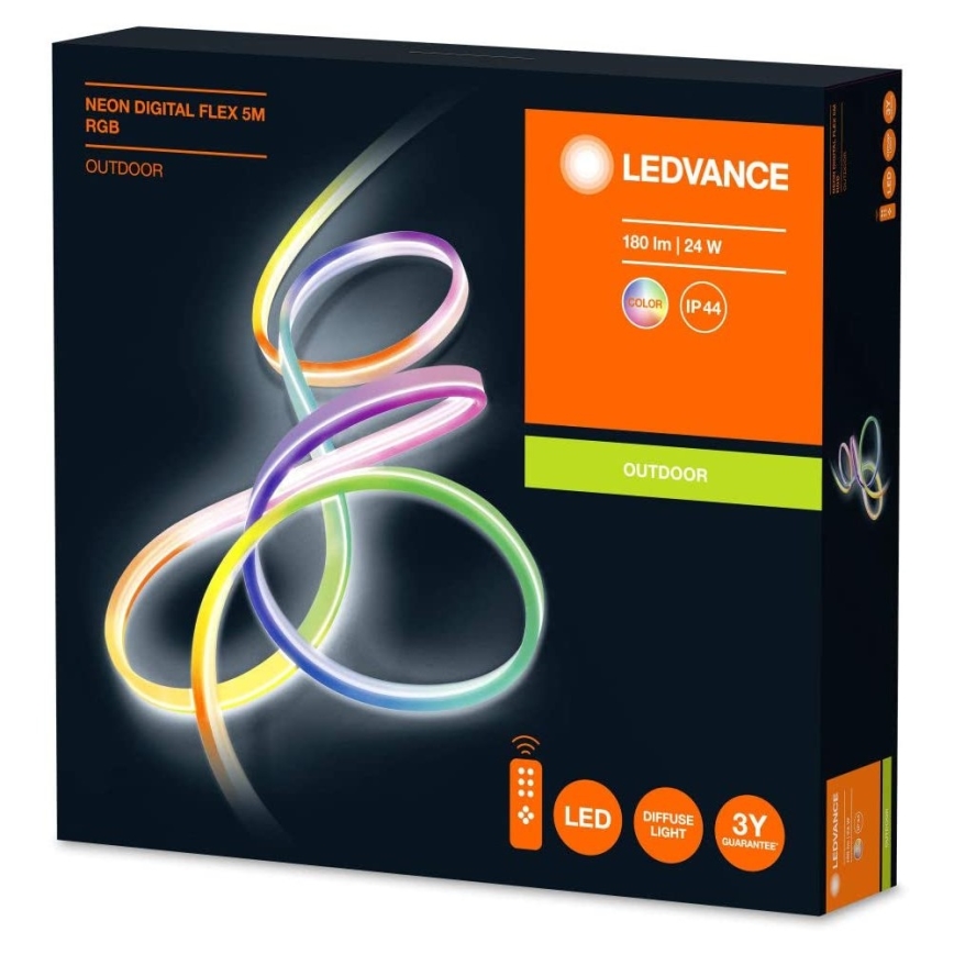 Ledvance - LED RGB Димируема екстериорна лента FLEX 5м LED/23W/230V IP44 + дистанционно