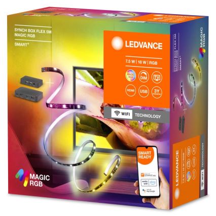 Ledvance - LED RGB Димируема лайсна за телевизор SYNCH BOX FLEX SMART+ MAGIC 4,5 м LED/18W/230V Wi-Fi