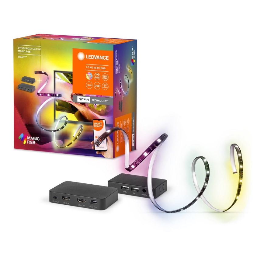 Ledvance - LED RGB Димируема лайсна за телевизор SYNCH BOX FLEX SMART+ MAGIC 4,5 м LED/18W/230V Wi-Fi
