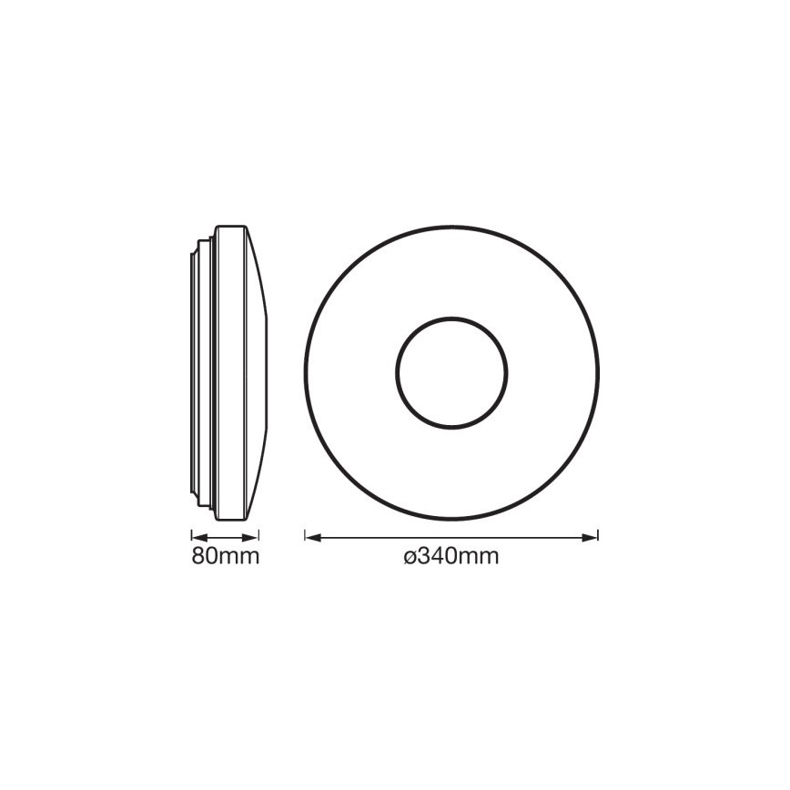 Ledvance - LED RGB Димируема лампа SMART+ KITE LED/18W/230V 3000K-6500K Wi-Fi