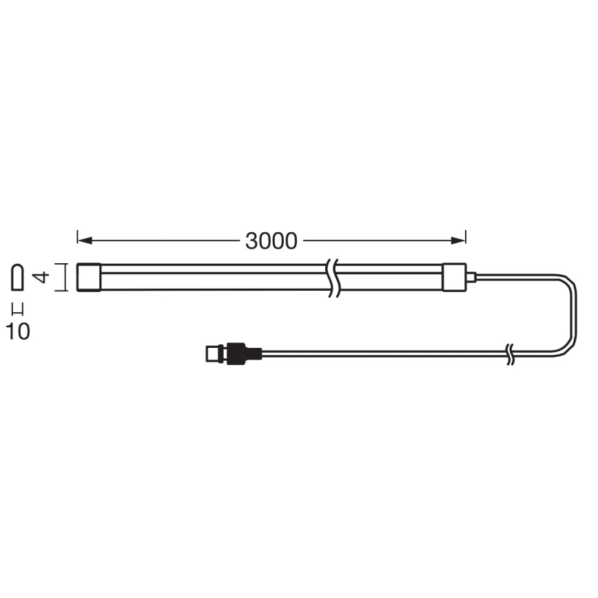 Ledvance - LED RGB димируема соларна лента FLEX MAGIC 3m LED/1,2W/3,7V 2000 mAh IP44 + дистанционно управление