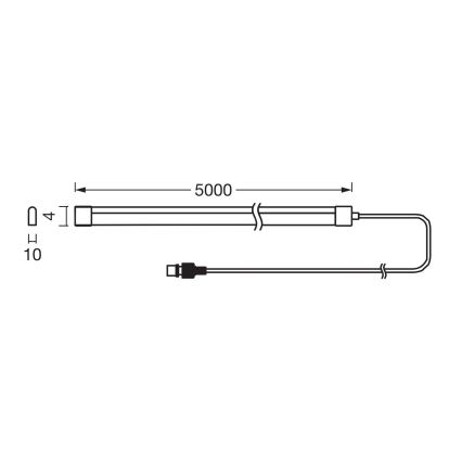 Ledvance - LED RGB димируема соларна лента FLEX MAGIC 5m LED/1,6W/3,7V 2000 mAh IP44 + дистанционно управление