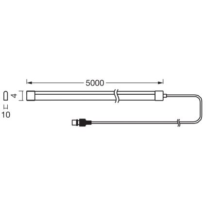 Ledvance - RGB LED димируема слънчева лента FLEX MAGIC 5m LED/1,6W/5V + дистанционно управление