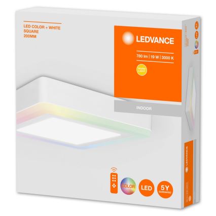 Ledvance - LED RGB Димируема таванна лампа LED / 19W / 230V + ДУ