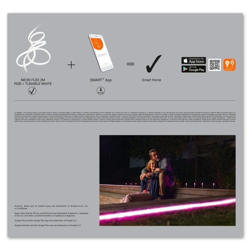 Ledvance - LED RGB Екстериорна лента SMART+ FLEX 3м LED/15W/230V IP44 Wi-Fi