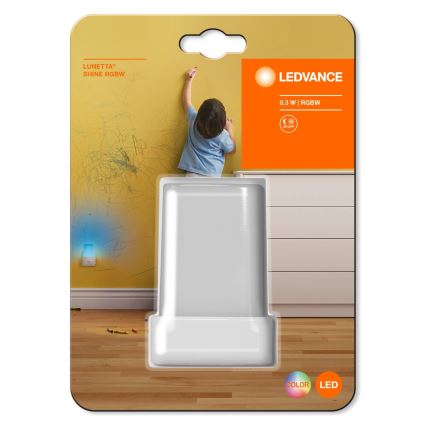 Ledvance - LED RGB Нощна лампа със сензор LUNETTA LED/0,28W/230V