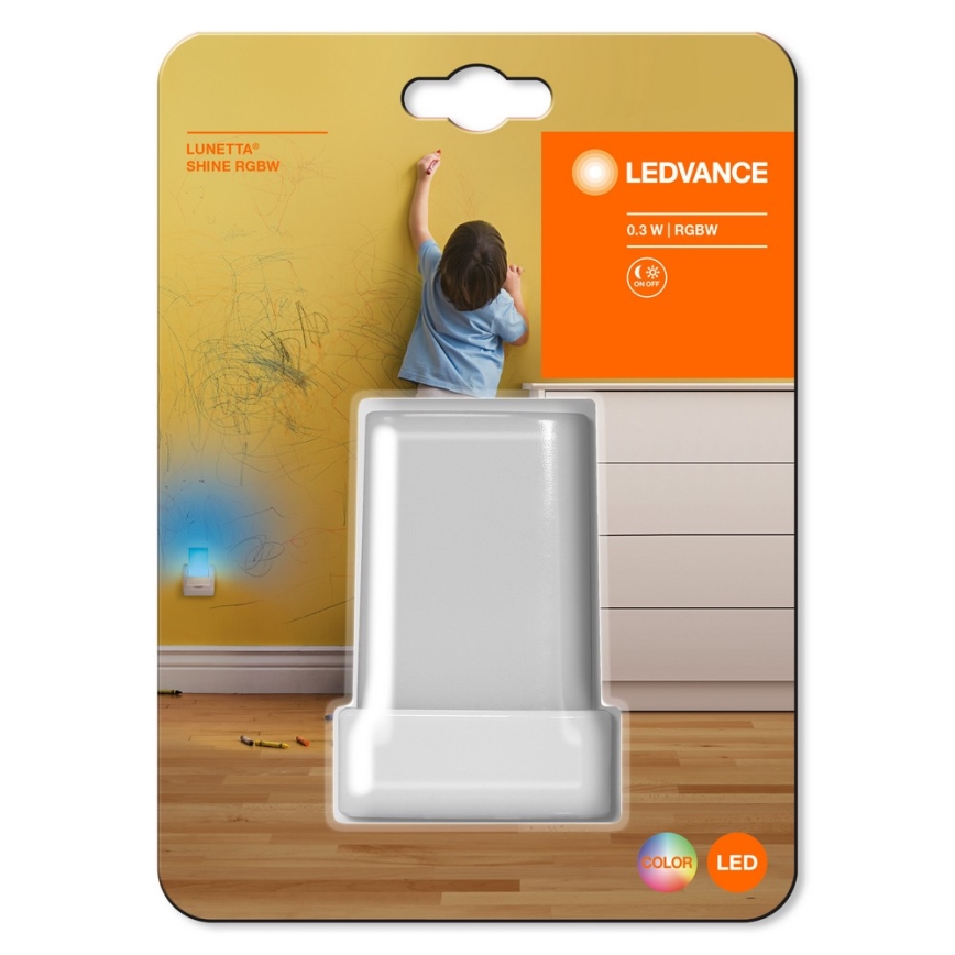 Ledvance - LED RGB Нощна лампа със сензор LUNETTA LED/0,28W/230V