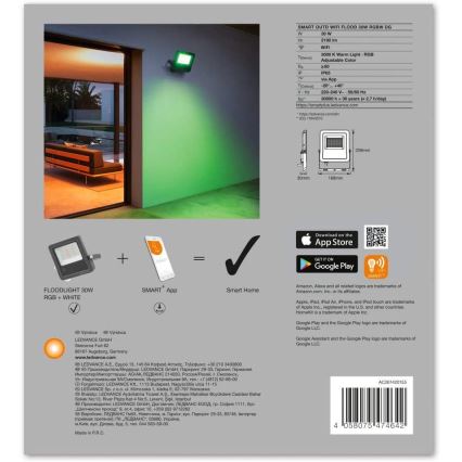 Ledvance - LED RGB Прожектор SMART+ FLOOD LED/30W/230V IP65 Wi-Fi