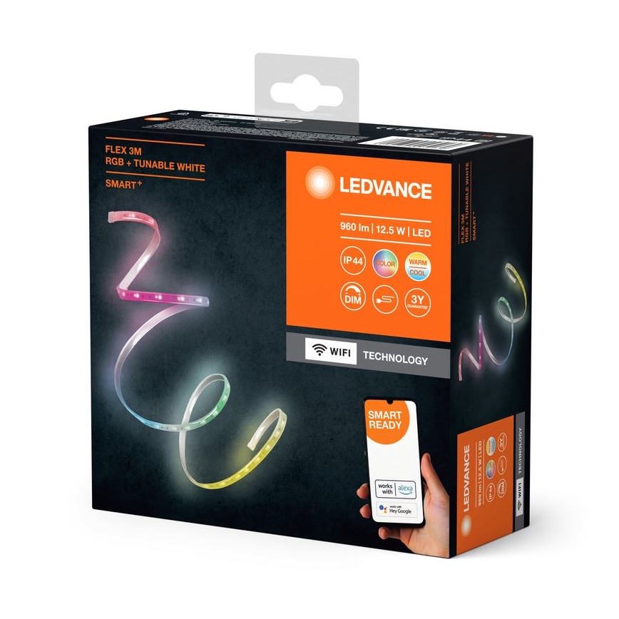 Ledvance - LED RGB+TW Димируем екстериорен лента FLEX 3 м LED/12,5W/230V 2700-6500K IP44 Wi-Fi