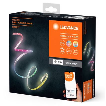 Ledvance - LED RGB+TW Димируем екстериорен лента FLEX 5 м LED/14,5W/230V 2700-6500K IP44 Wi-Fi