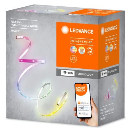 Ledvance - LED RGB+TW Димируема лента SMART+ FLEX 2 м LED/8,5W/230V Wi-Fi