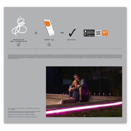 Ledvance - LED RGB+TW Димируем екстериорен лента SMART+ FLEX 5m LED/20W/230V 2700K-6500K IP44 Wi-Fi