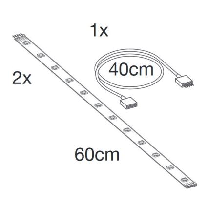 Ledvance - LED RGB+TW Разширение димируема лента SMART+ FLEX 1,2 м LED/6W/12V