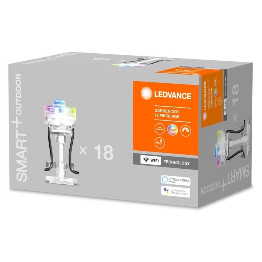 Ledvance - LED RGB външно декоративно осветително тяло SMART + 18xLED / 4W / 230V IP65 Wi-Fi