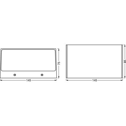 Ledvance - LED RGBW Димируем екстериорен аплик SMART+ BRICK LED/14W/230V Wi-Fi IP44