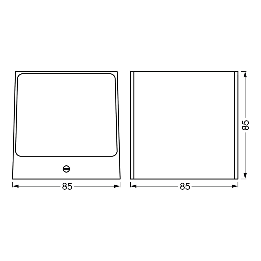 Ledvance - LED RGBW Димируем екстериорен аплик SMART+ BRICK LED/14W/230V Wi-Fi IP44