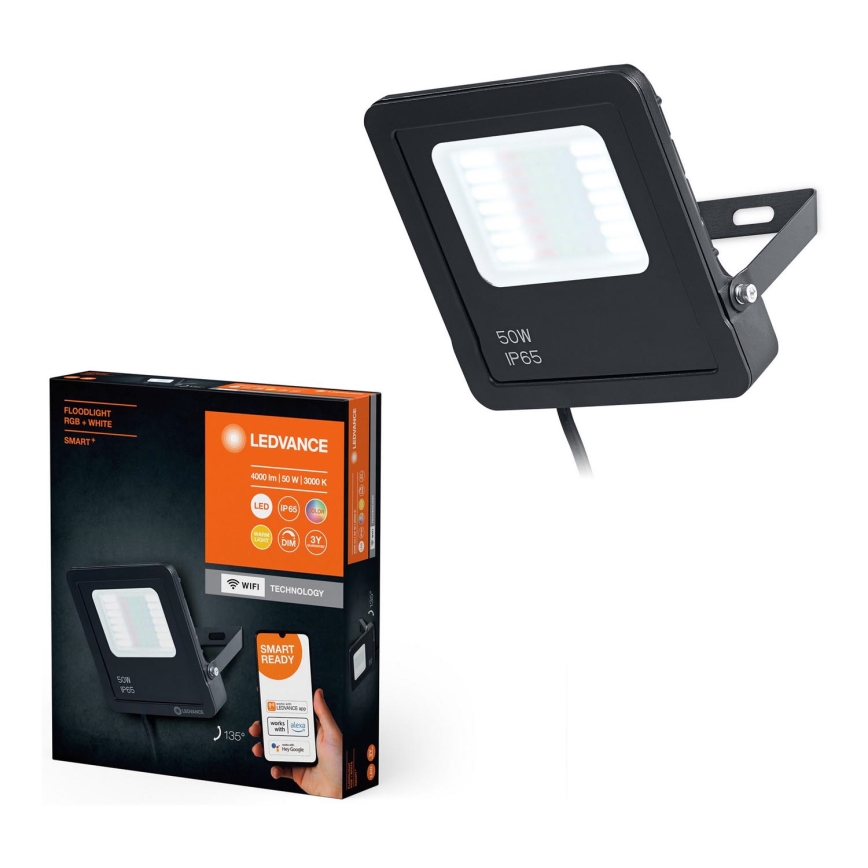 Ledvance - LED RGBW Димируем екстериорен прожектор SMART+ FLOODLIGHT LED/50W/230V IP65 Wi-Fi