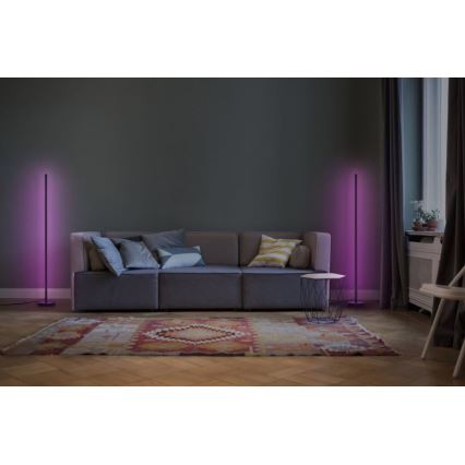 Ledvance - LED RGBW Димируем лампион SMART+ FLOOR LED/14W/230V 2700-6500K Wi-Fi черен + дистанционно